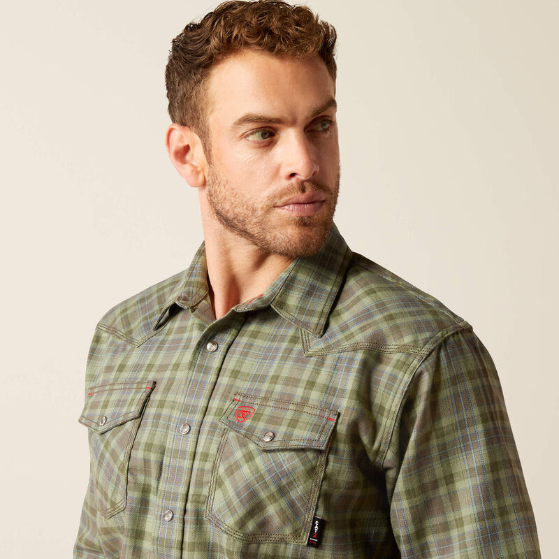 FR Sawtooth Retro Fit Snap Work Shirt