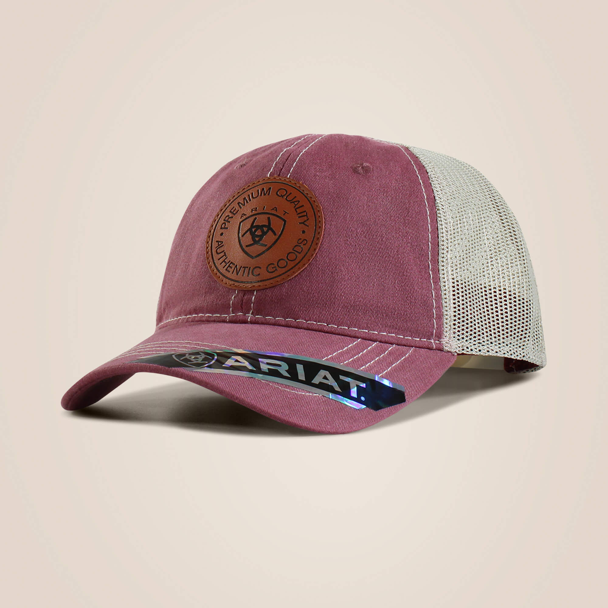 Round logo patch cap