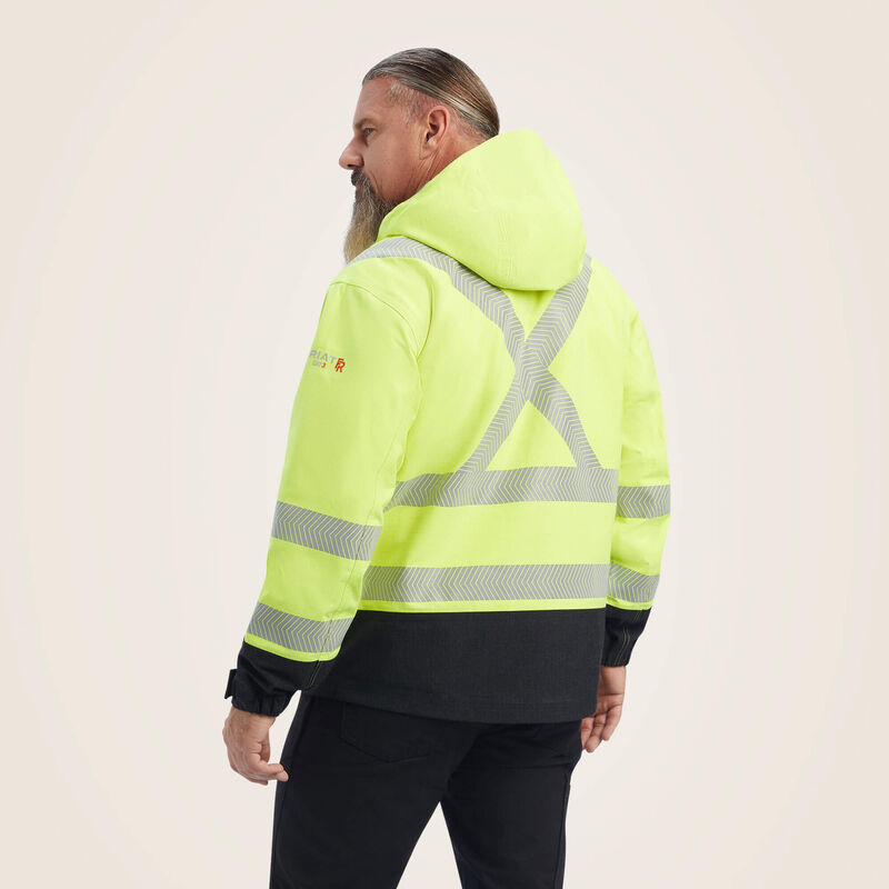 FR Hi-Vis Hooded Waterproof Jacket | Ariat