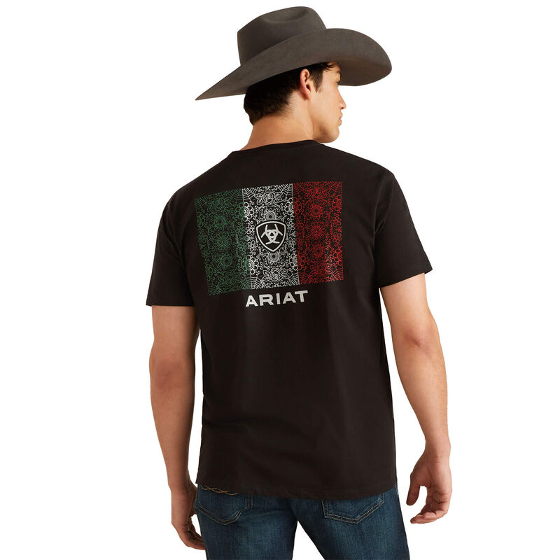 Product Name: Ariat Men's Zuni Flag Logo Short Sleeve Graphic T-Shirt