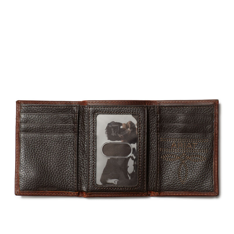 Leatherology Men's Trifold Leather Wallet
