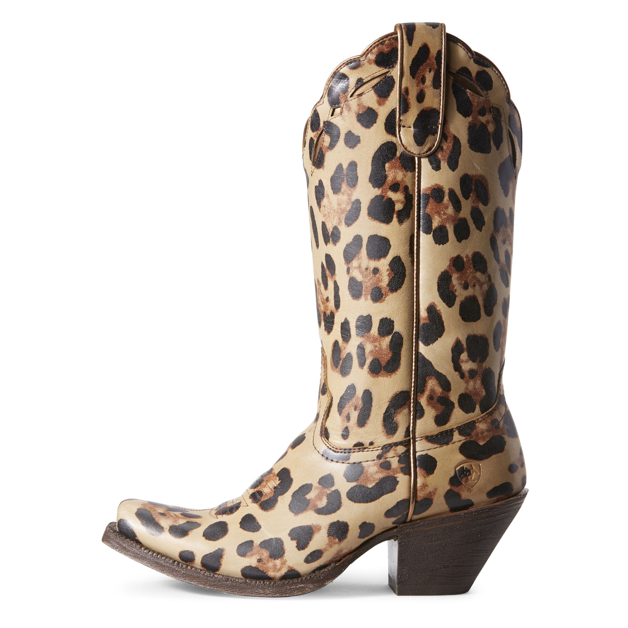 leopard ariat boots