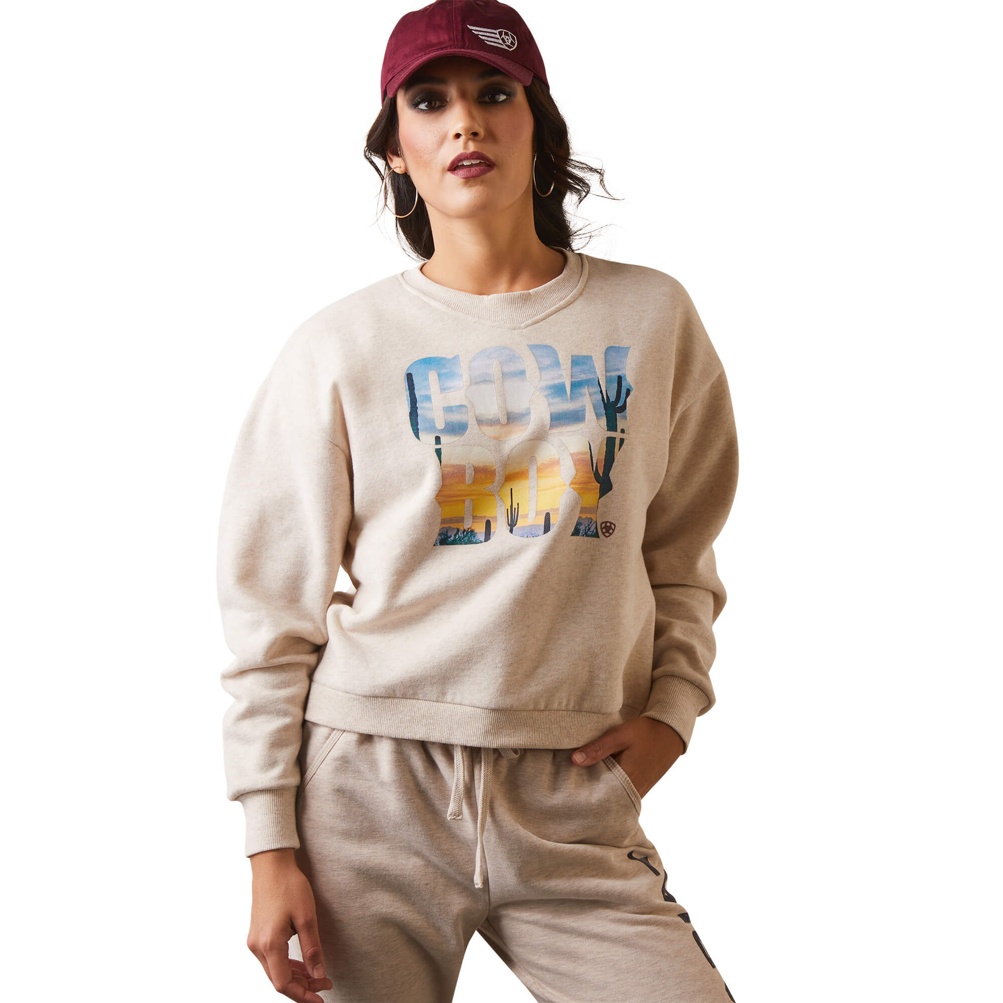 women's cowboy sweatshirt