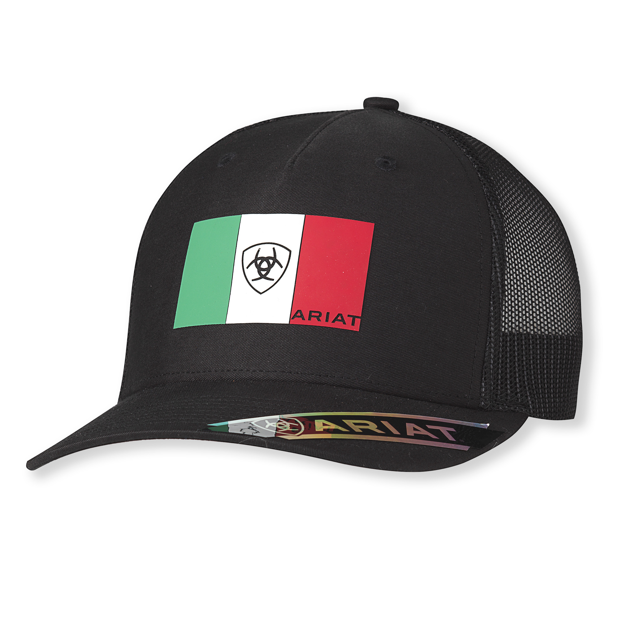 Ariat Men's R112 Mexico Flag Cap Black
