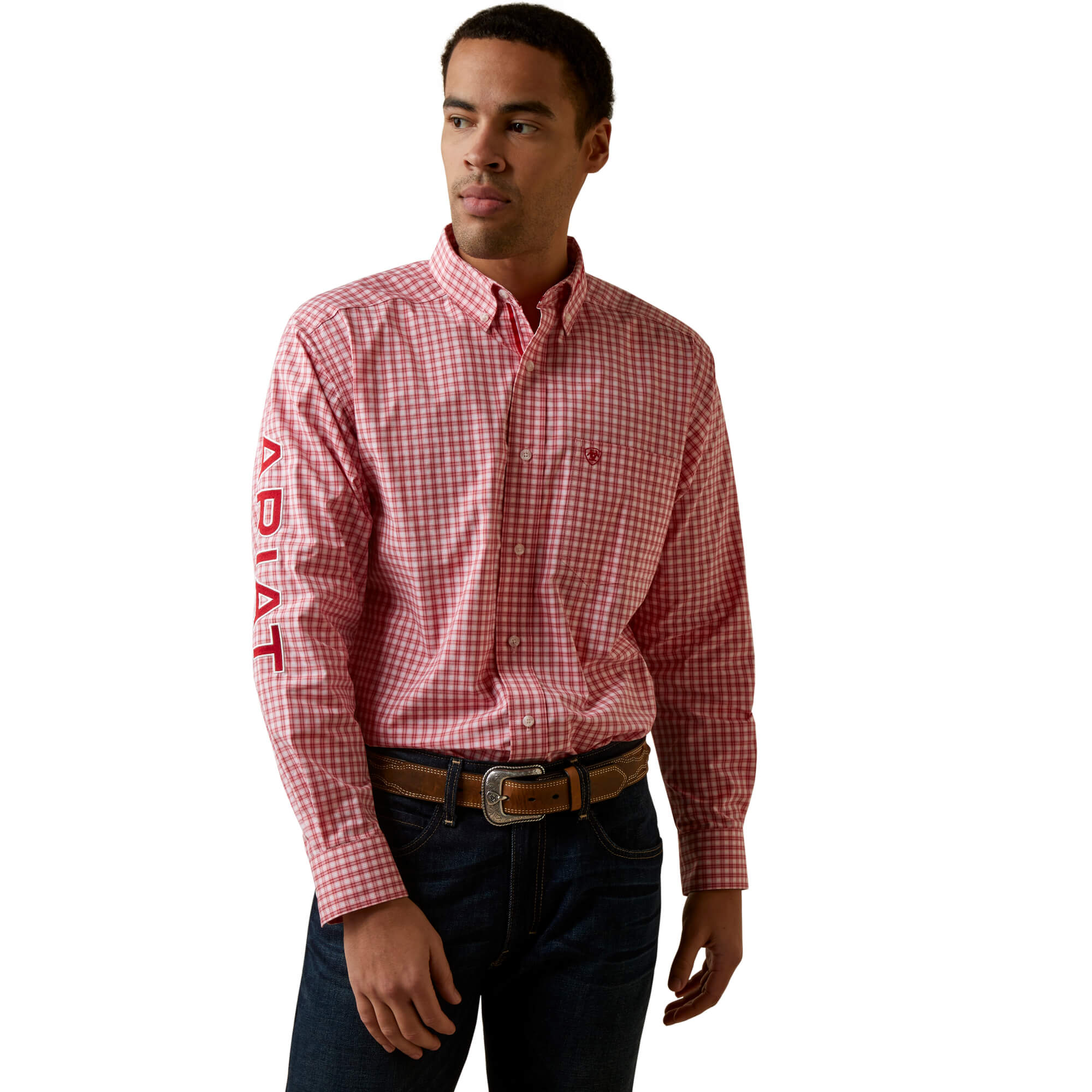 Ariat Men's Pro Series Team Dustin Classic Fit Shirt 10044908 S / Red