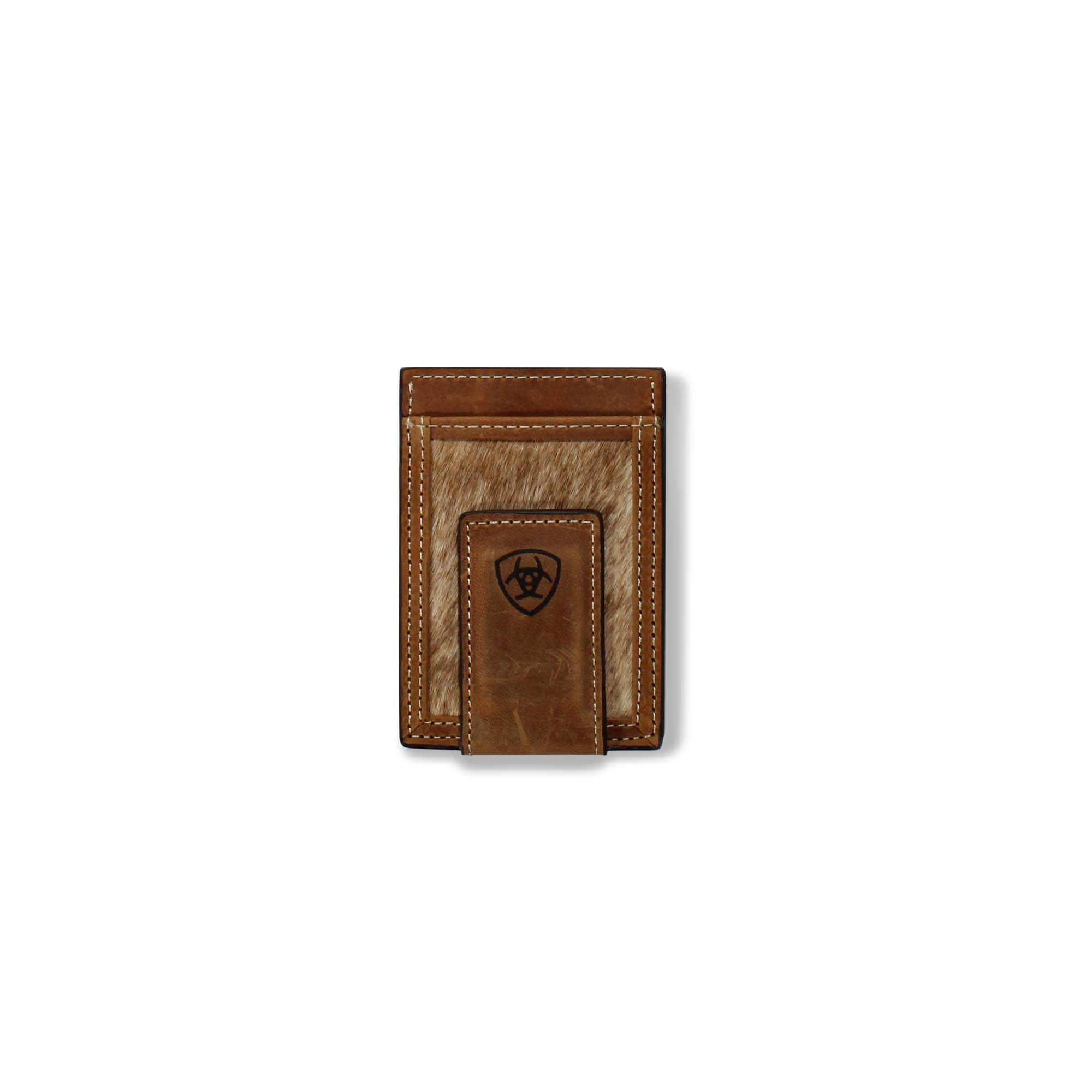 Tooled Leather Clip Wallet