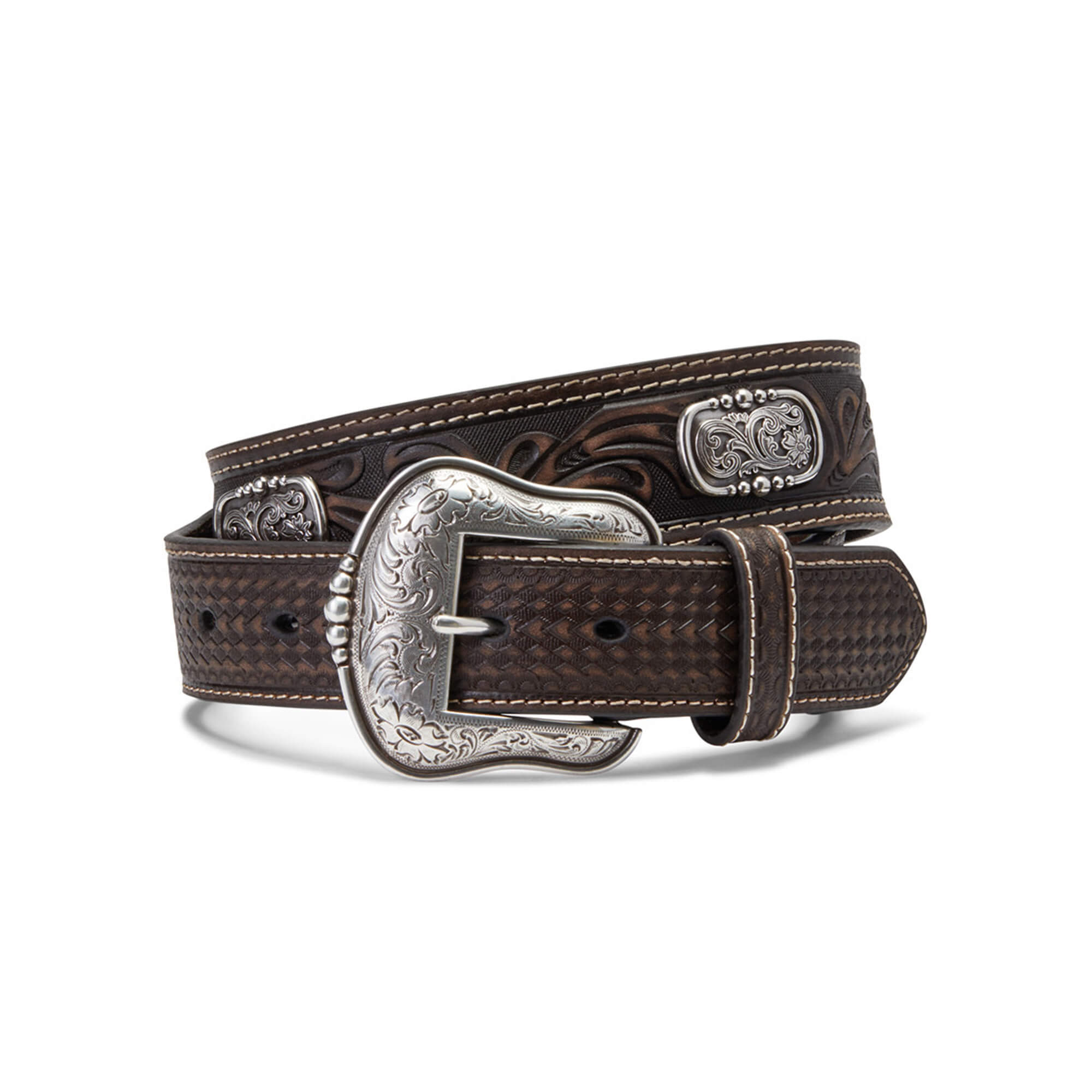 Ariat Western Belt Buckle - Men's Belts in Silver